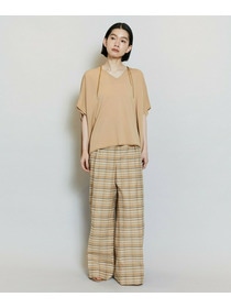 【MOGA】レーヨンナイロンクレープギャザーニットトップス 詳細画像 ネイビー 15