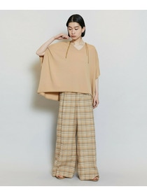 【MOGA】レーヨンナイロンクレープギャザーニットトップス 詳細画像 ネイビー 16