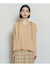 【MOGA】レーヨンナイロンクレープギャザーニットトップス 詳細画像 ネイビー 19