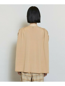 【MOGA】レーヨンナイロンクレープギャザーニットトップス 詳細画像 ネイビー 21