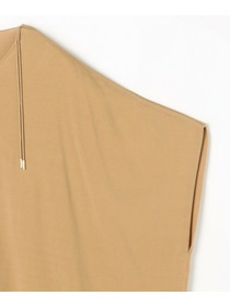 【MOGA】レーヨンナイロンクレープギャザーニットトップス 詳細画像 ネイビー 25