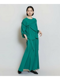 【MOGA】フレスカビンテージギャザーフレアースカート 詳細画像 グリーン 1