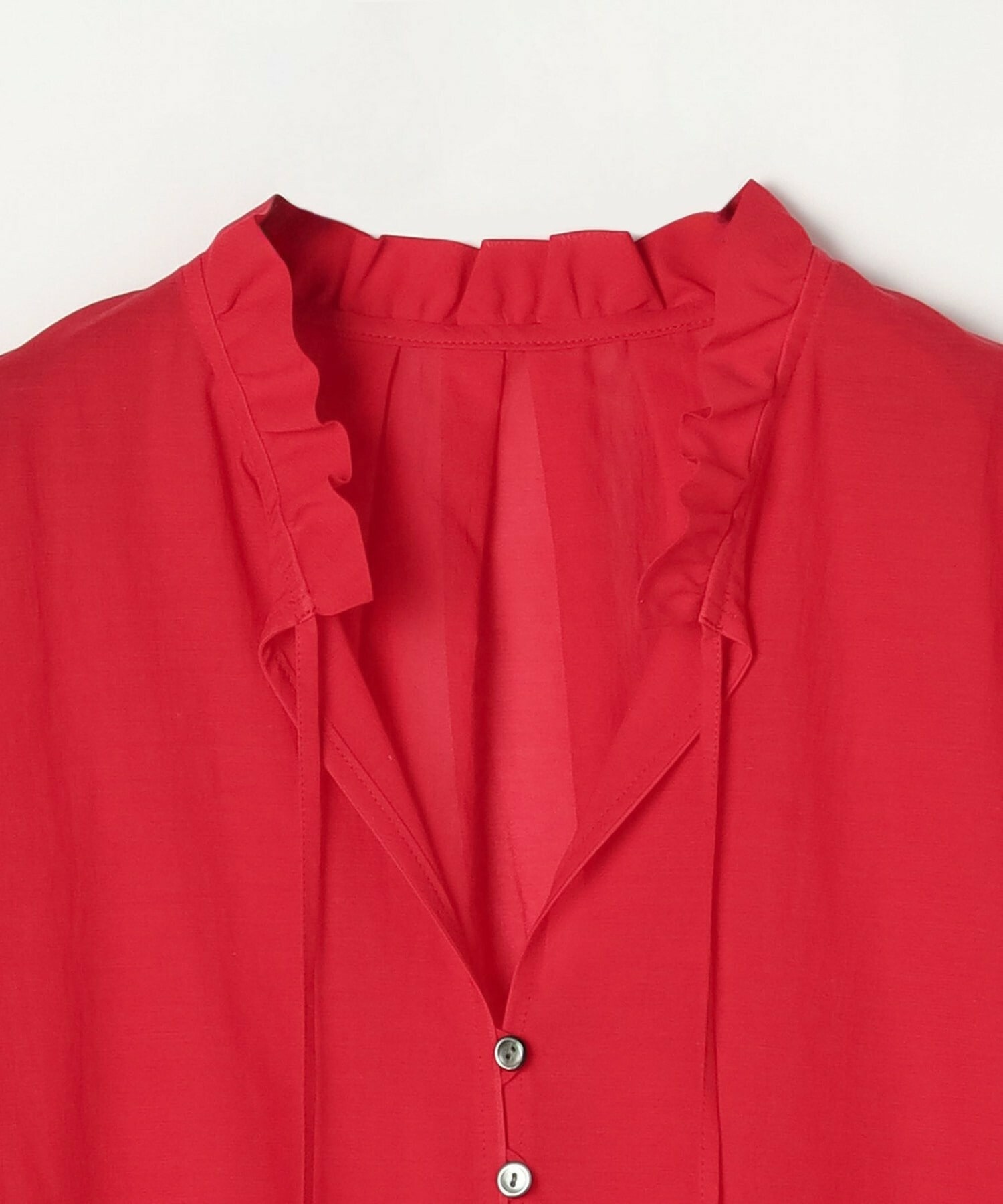 【feerique】feerique コットンポリシフォンAラインシルエットブラウス 詳細画像 ダークネイビー 26