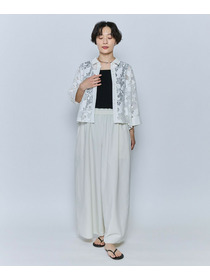 【feerique】feerique レースコットン混シャツ 詳細画像 ブラウン 1