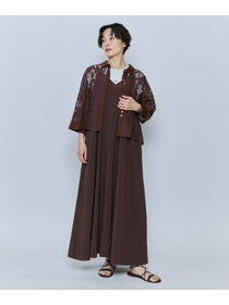 【feerique】feerique レースコットン混シャツ 詳細画像 ブラウン 16