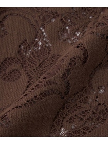 【feerique】feerique レースコットン混シャツ 詳細画像 ブラウン 28