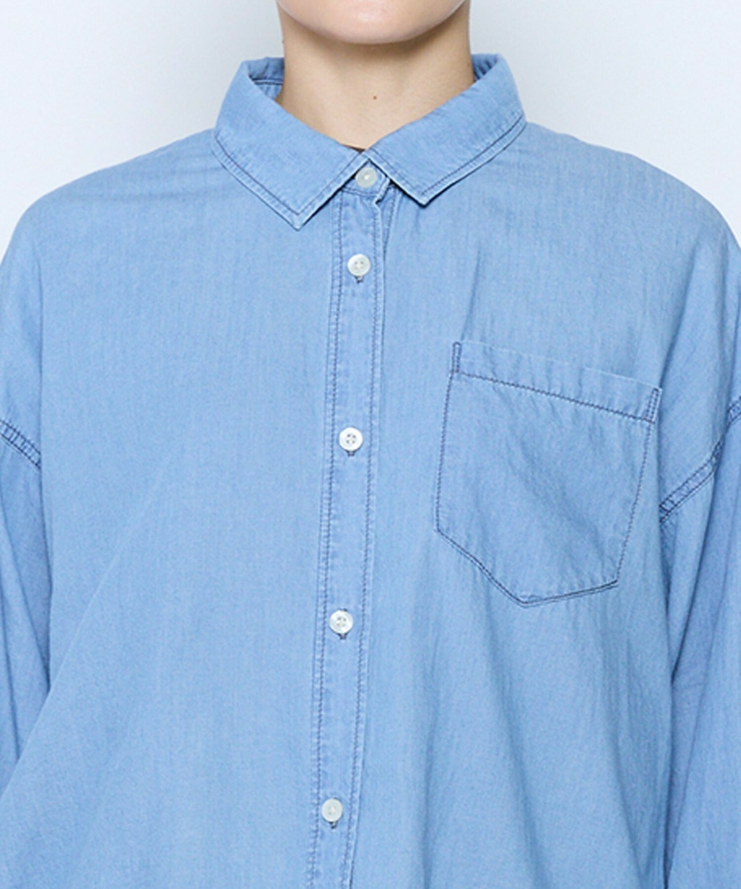 【feerique】feerique 3OZデニムシャツ 詳細画像 ブルー 10