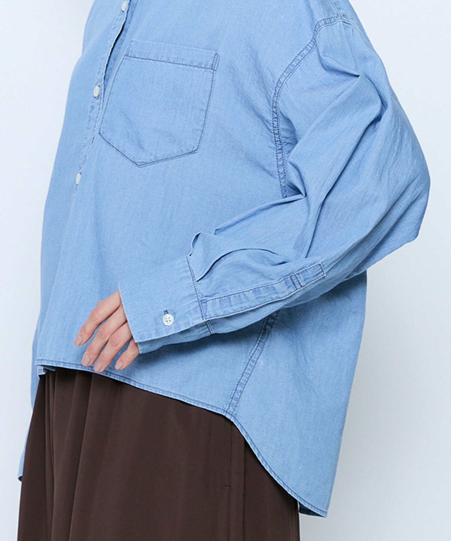 【feerique】feerique 3OZデニムシャツ 詳細画像 ブルー 11