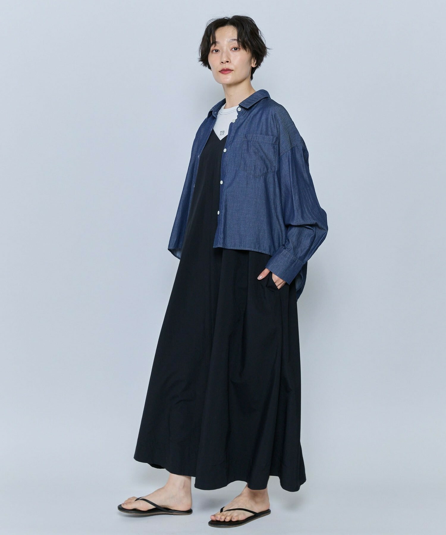 【feerique】feerique 3OZデニムシャツ 詳細画像 ブルー 13