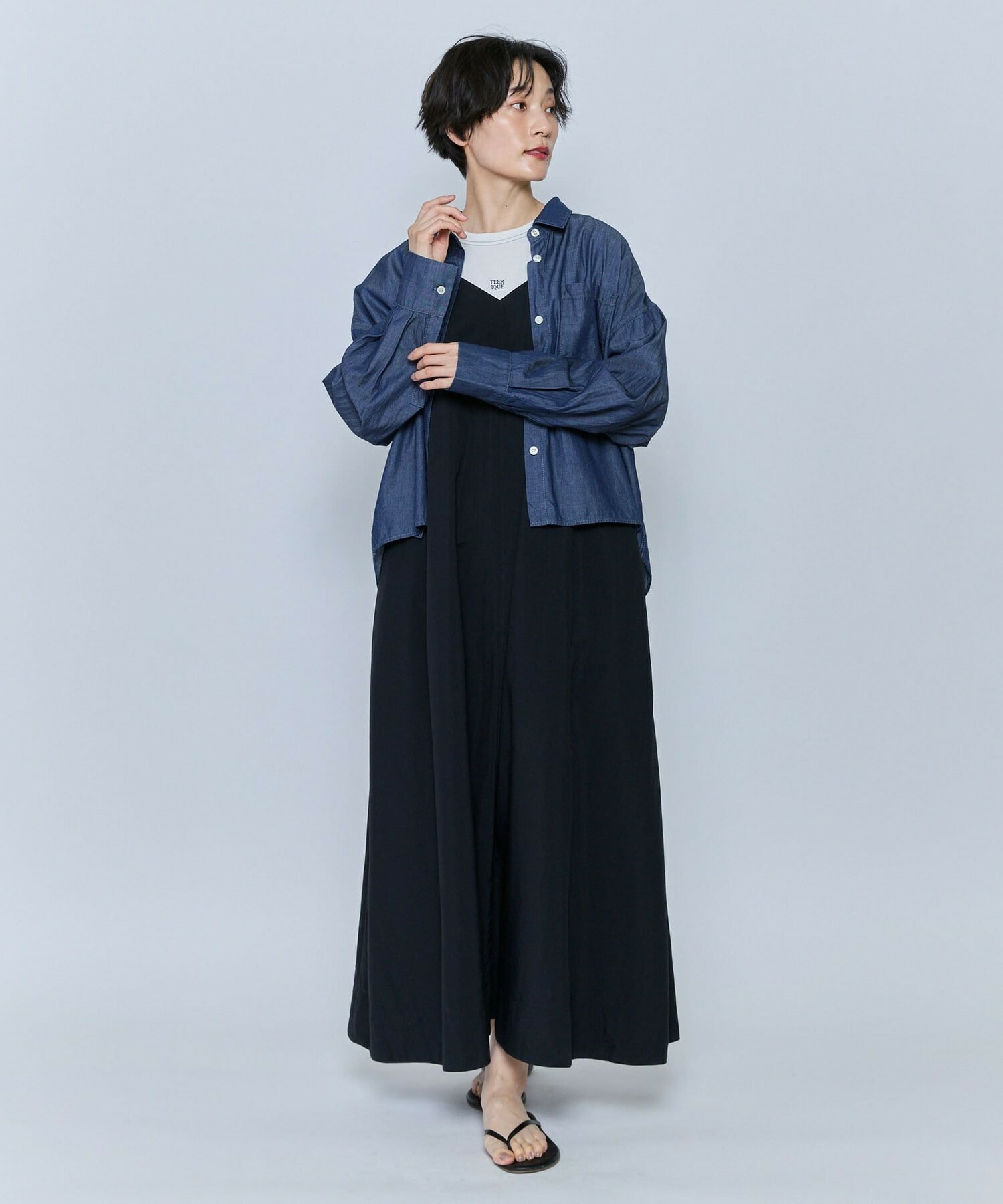 【feerique】feerique 3OZデニムシャツ 詳細画像 ブルー 15