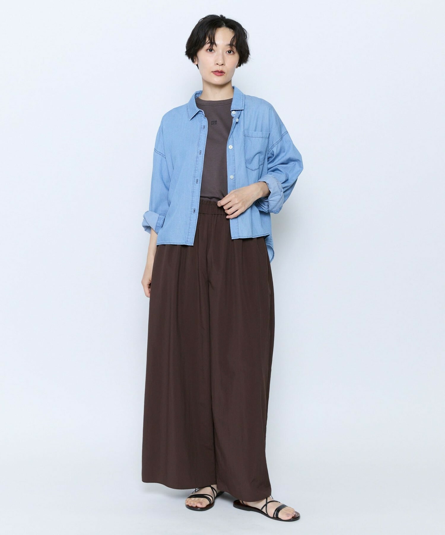 【feerique】feerique 3OZデニムシャツ 詳細画像 ブルー 6