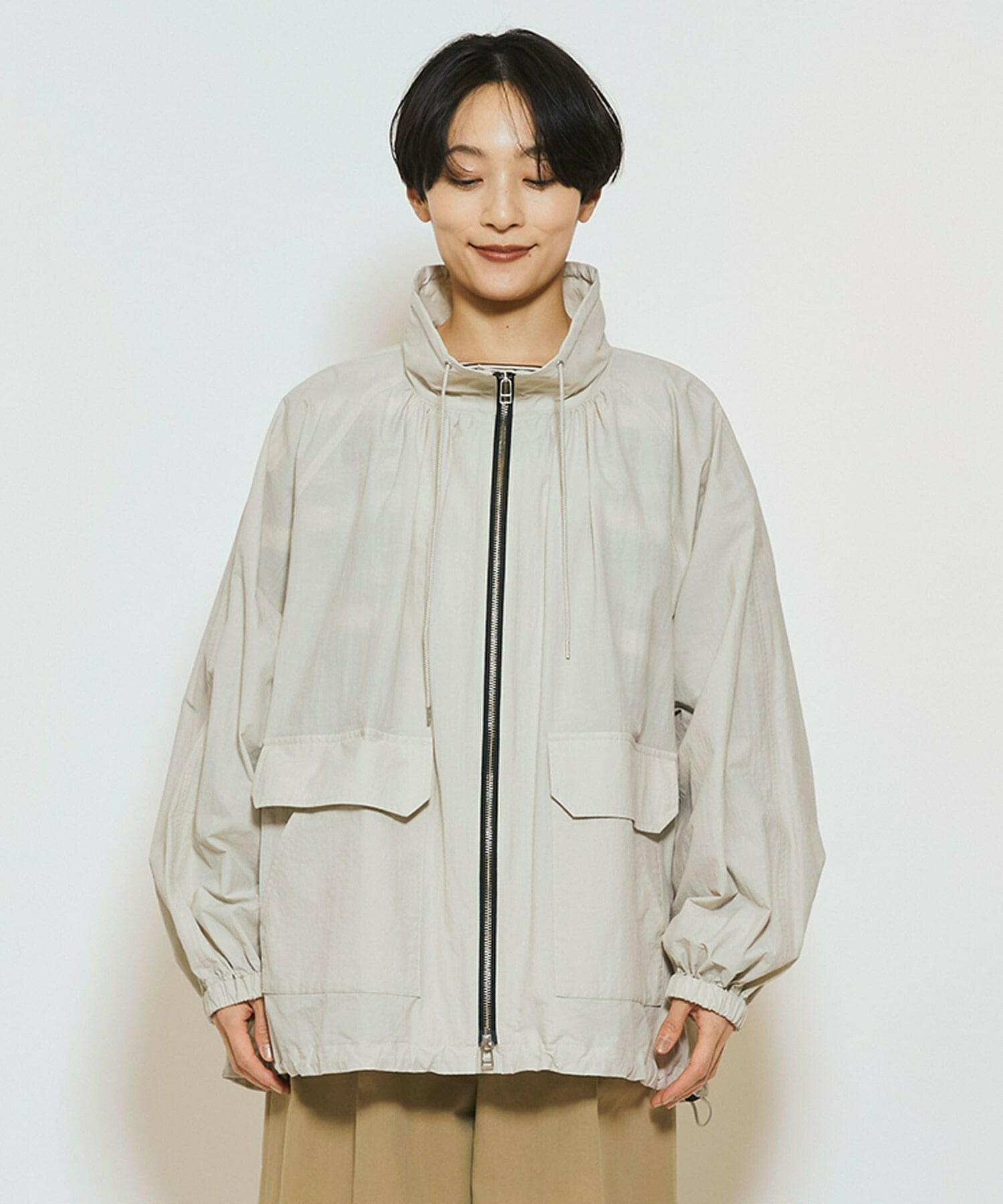 【feerique】feerique 綿ナイロンクロスマウンテンパーカー 詳細画像 チャコールグレー 18