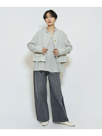 【feerique】feerique カラミツイードノーカラージャケット 詳細画像 キナリ 12