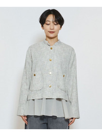 【feerique】feerique カラミツイードノーカラージャケット 詳細画像 キナリ 20