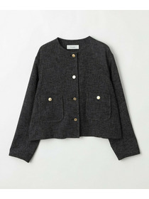 【feerique】feerique カラミツイードノーカラージャケット 詳細画像 キナリ 23