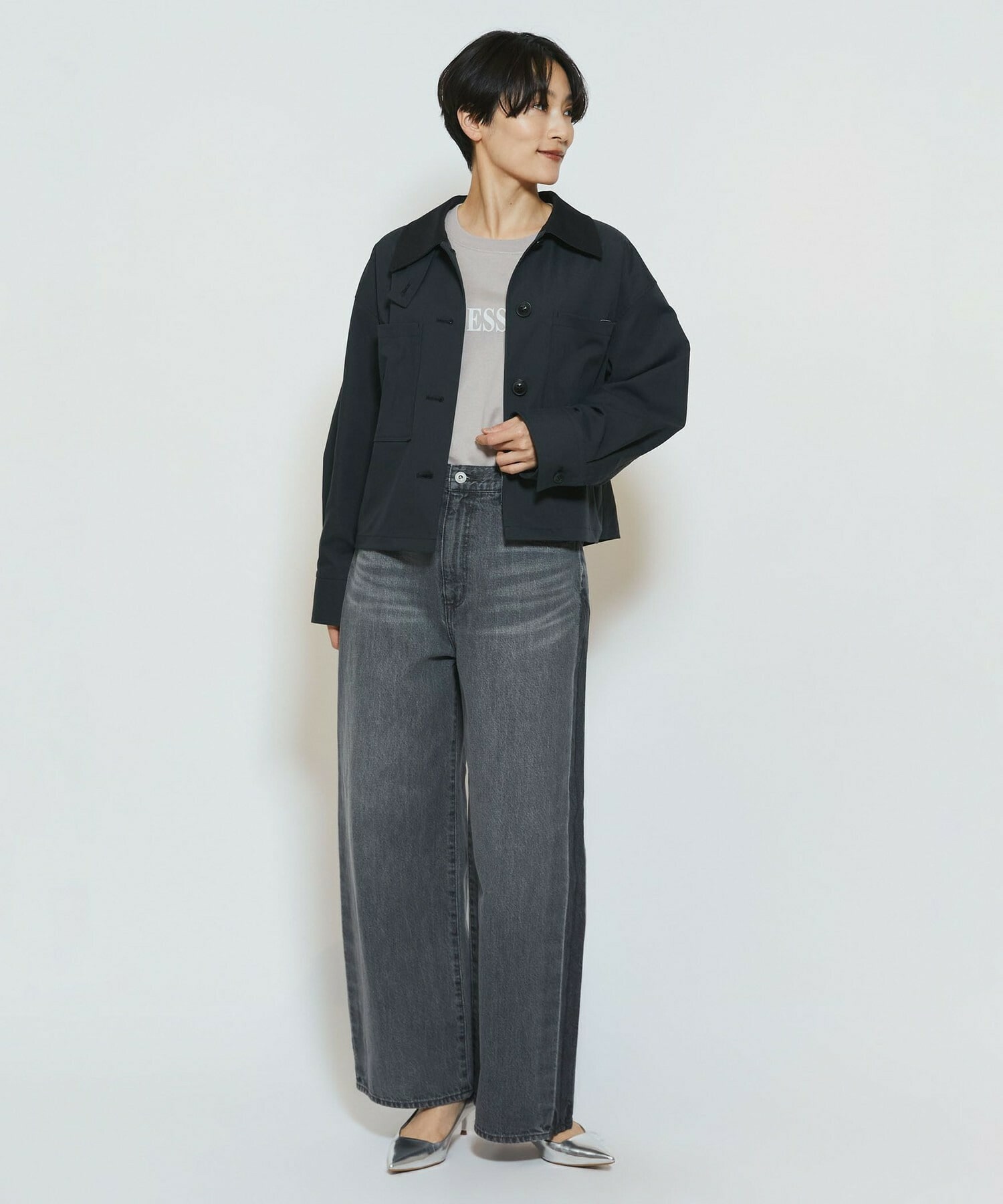 【feerique】feerique カラミツイードノーカラージャケット 詳細画像 キナリ 10