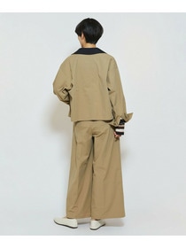 【feerique】feerique ポリエステルツイルワイドクロップドジャケット 詳細画像 チャコールグレー 12