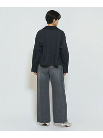 【feerique】feerique ポリエステルツイルワイドクロップドジャケット 詳細画像 チャコールグレー 6