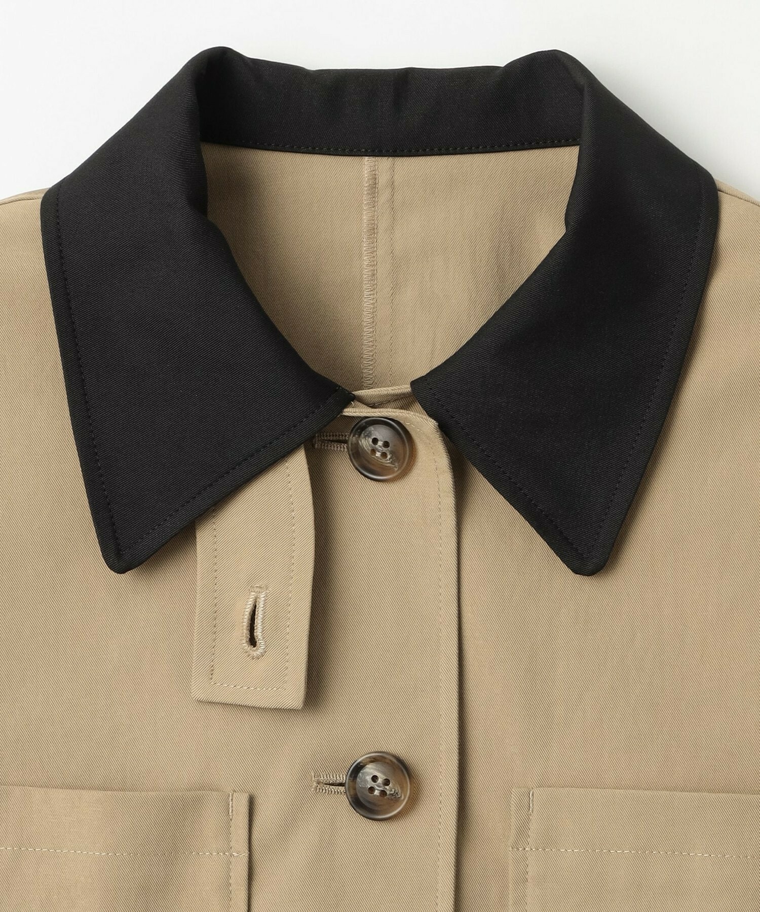 【feerique】feerique ポリエステルツイルワイドクロップドジャケット 詳細画像 チャコールグレー 23