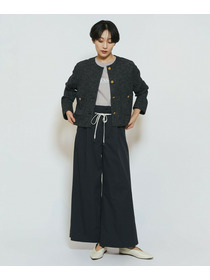 【feerique】feerique ポリエステルツイルワイドチノパンツ 詳細画像 ベージュ 2