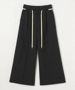 【feerique】feerique ポリエステルツイルワイドチノパンツ 詳細画像 チャコールグレー 2