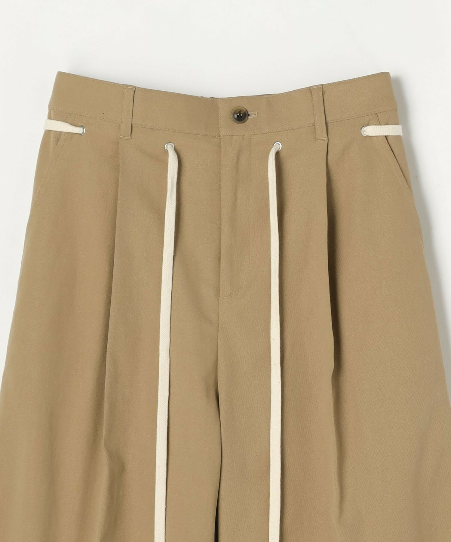 【feerique】feerique ポリエステルツイルワイドチノパンツ 詳細画像 ベージュ 24