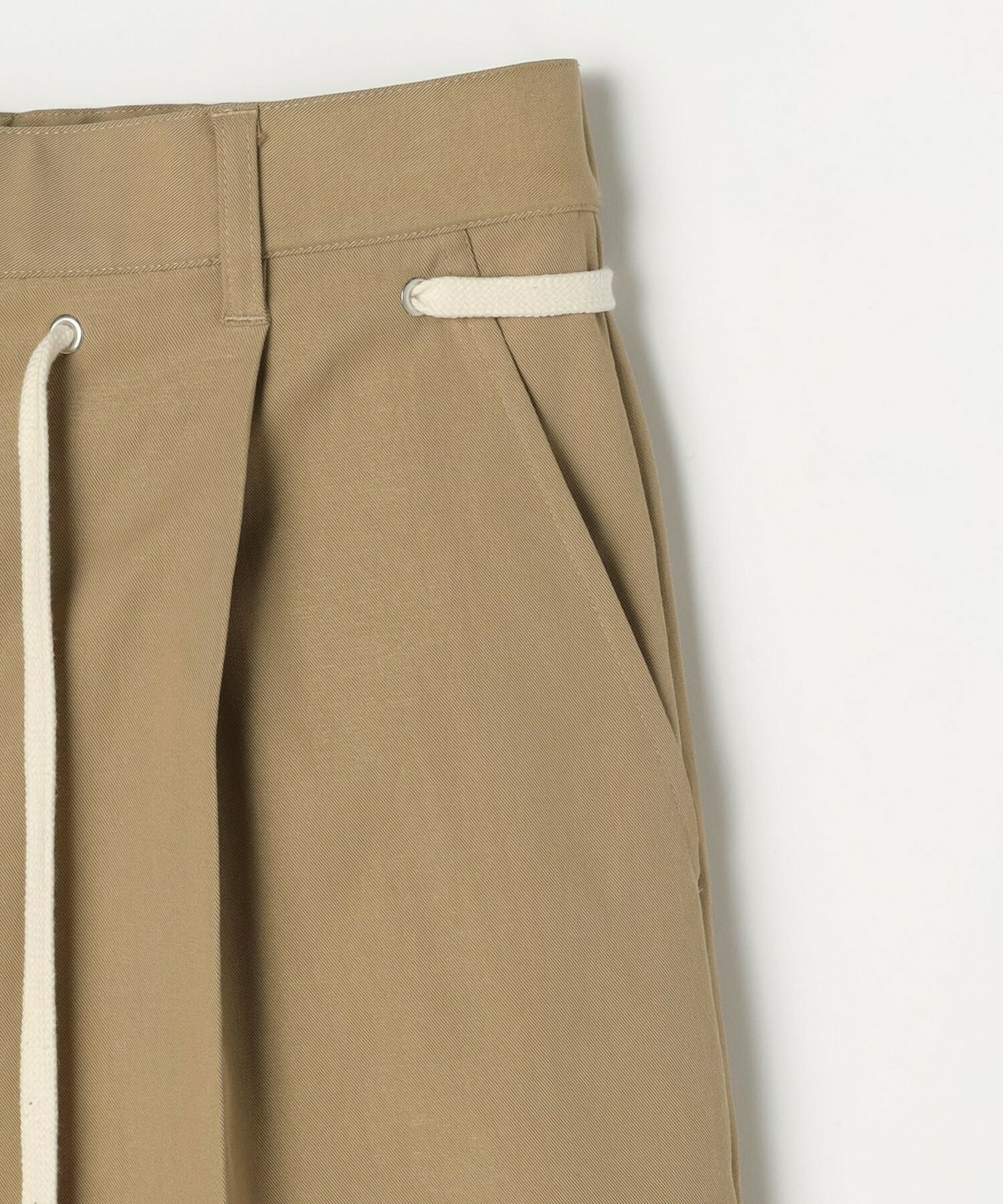【feerique】feerique ポリエステルツイルワイドチノパンツ 詳細画像 ベージュ 25