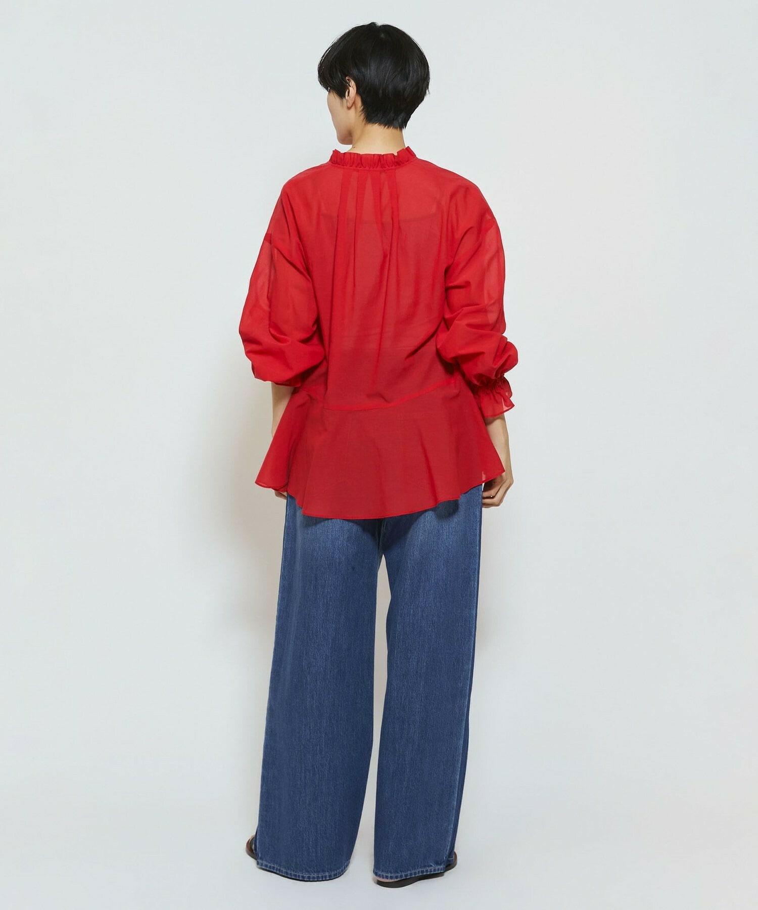 【feerique】feerique ラインデニムパンツ 詳細画像 グレー 16