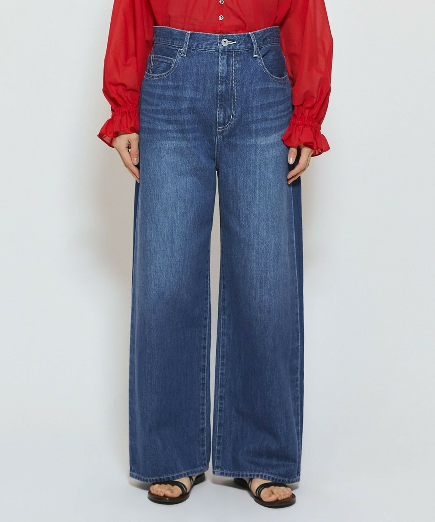 【feerique】feerique ラインデニムパンツ 詳細画像 グレー 19