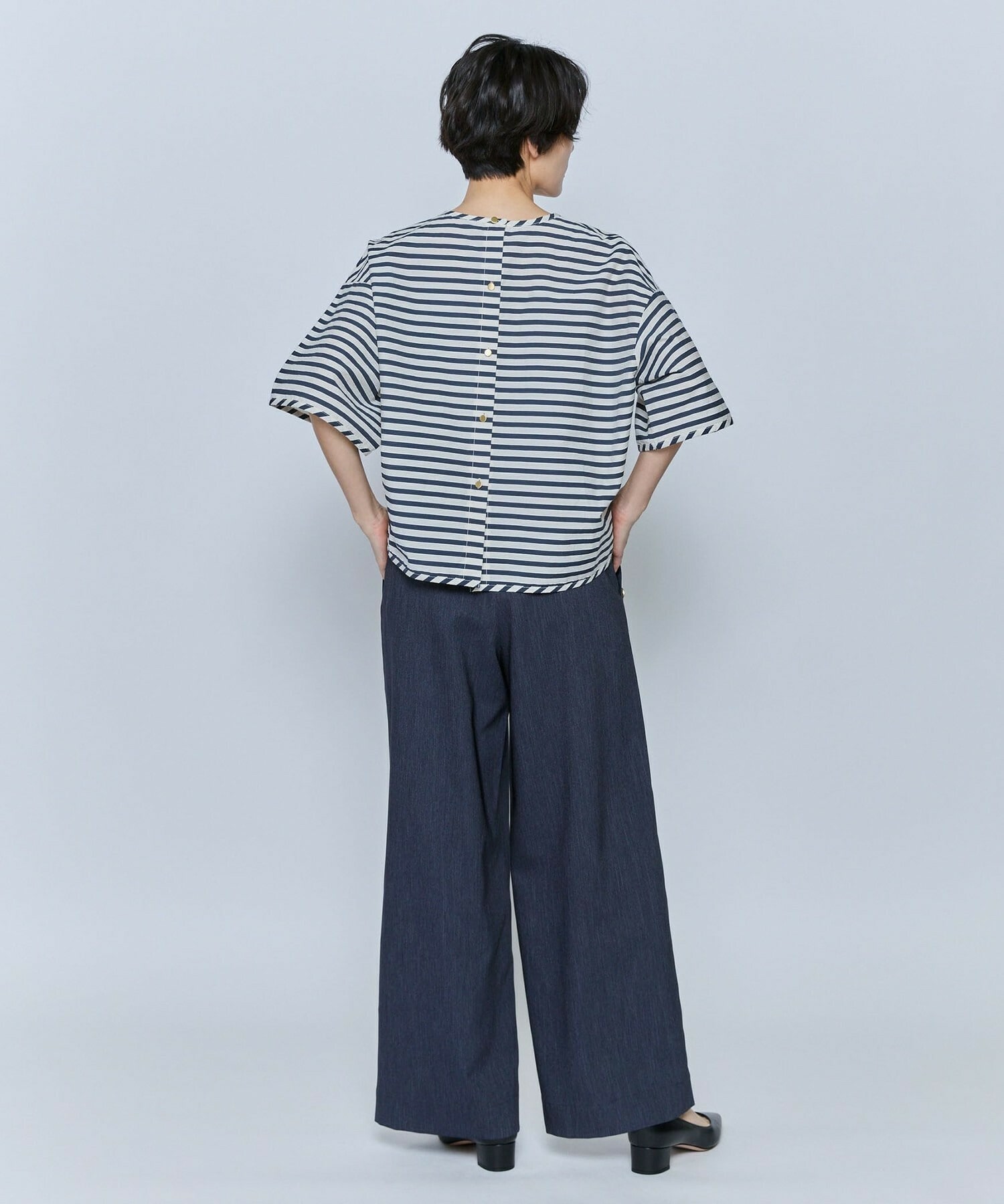 【feerique】feerique テクニカルデニムパンツ 詳細画像 ブルー 11