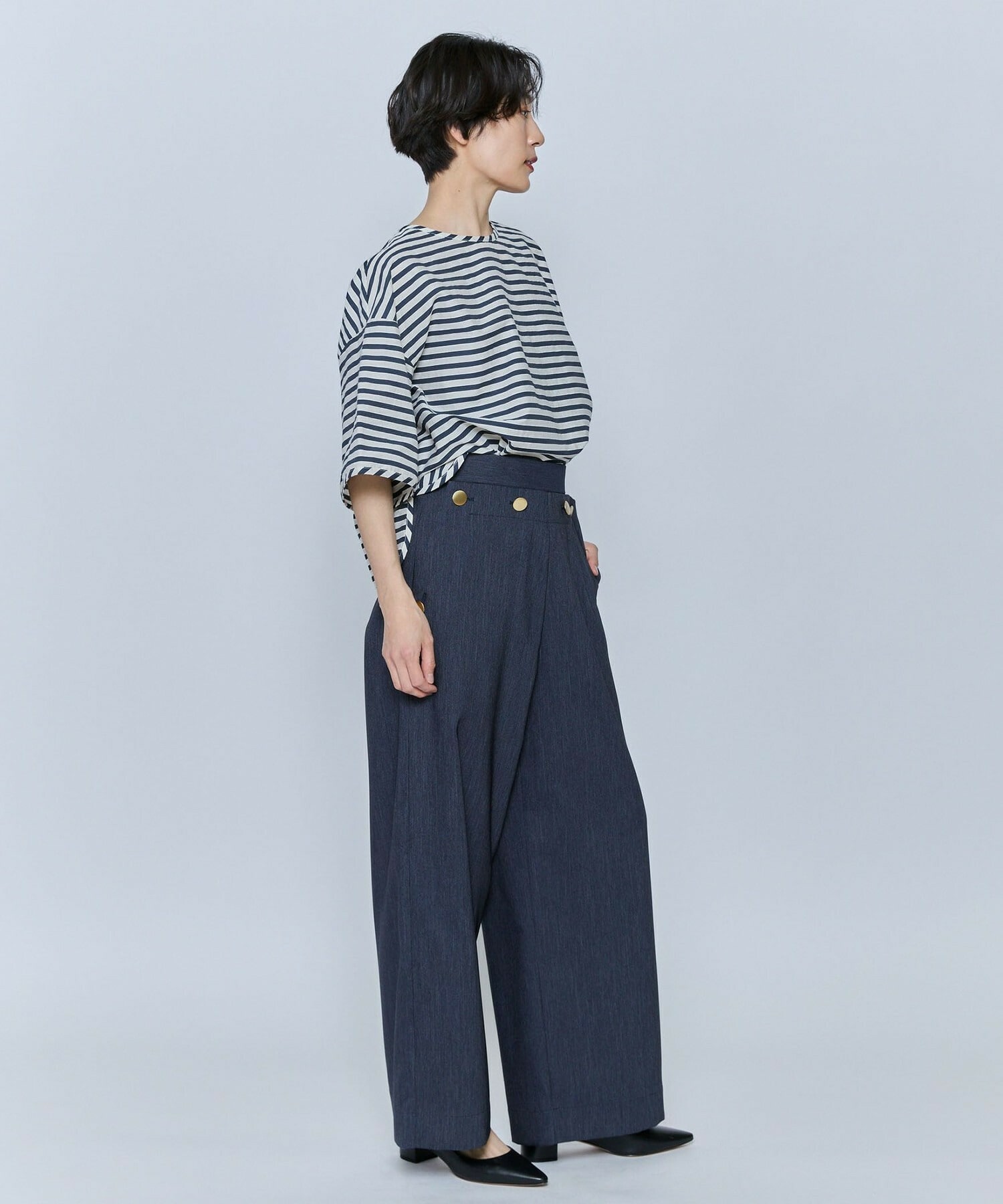 【feerique】feerique テクニカルデニムパンツ 詳細画像 ブルー 13