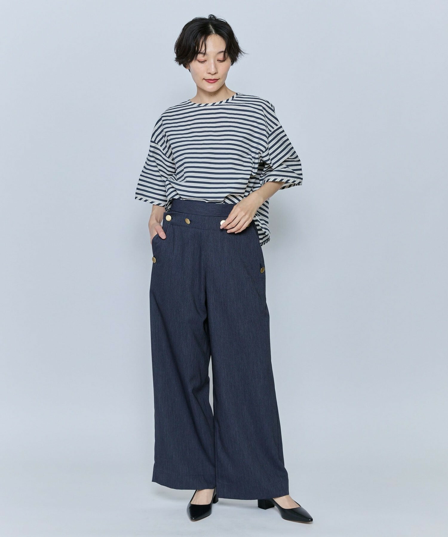 【feerique】feerique テクニカルデニムパンツ 詳細画像 ブルー 15