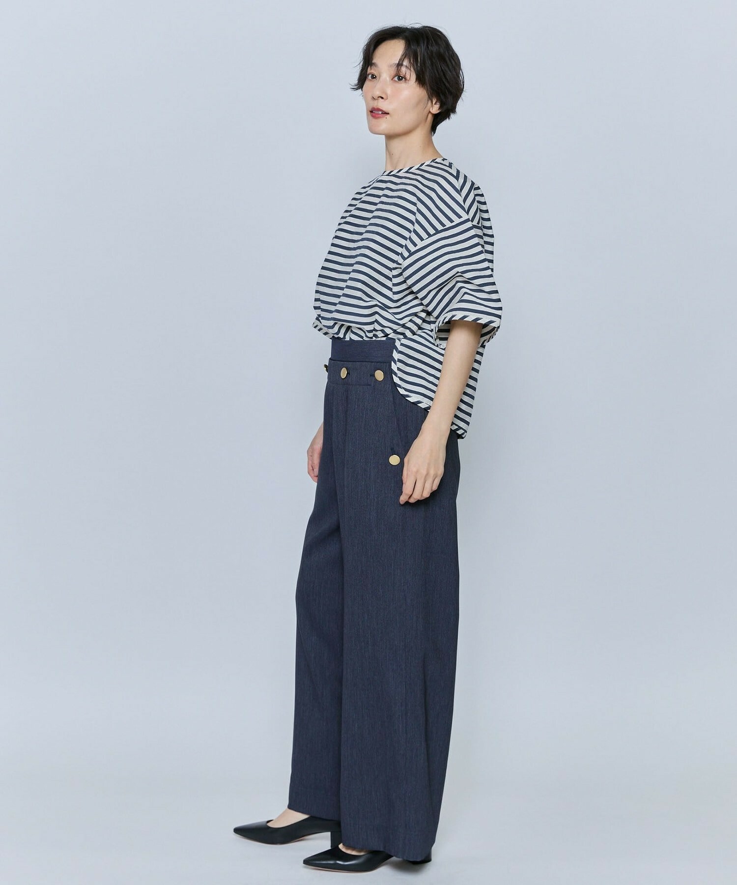 【feerique】feerique テクニカルデニムパンツ 詳細画像 ブルー 7