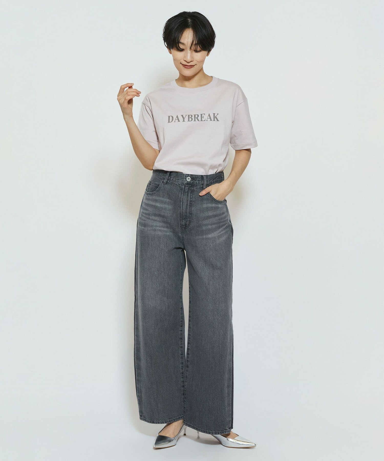 【feerique】feerique ロゴプリントTシャツ 詳細画像 グレー系その他 3