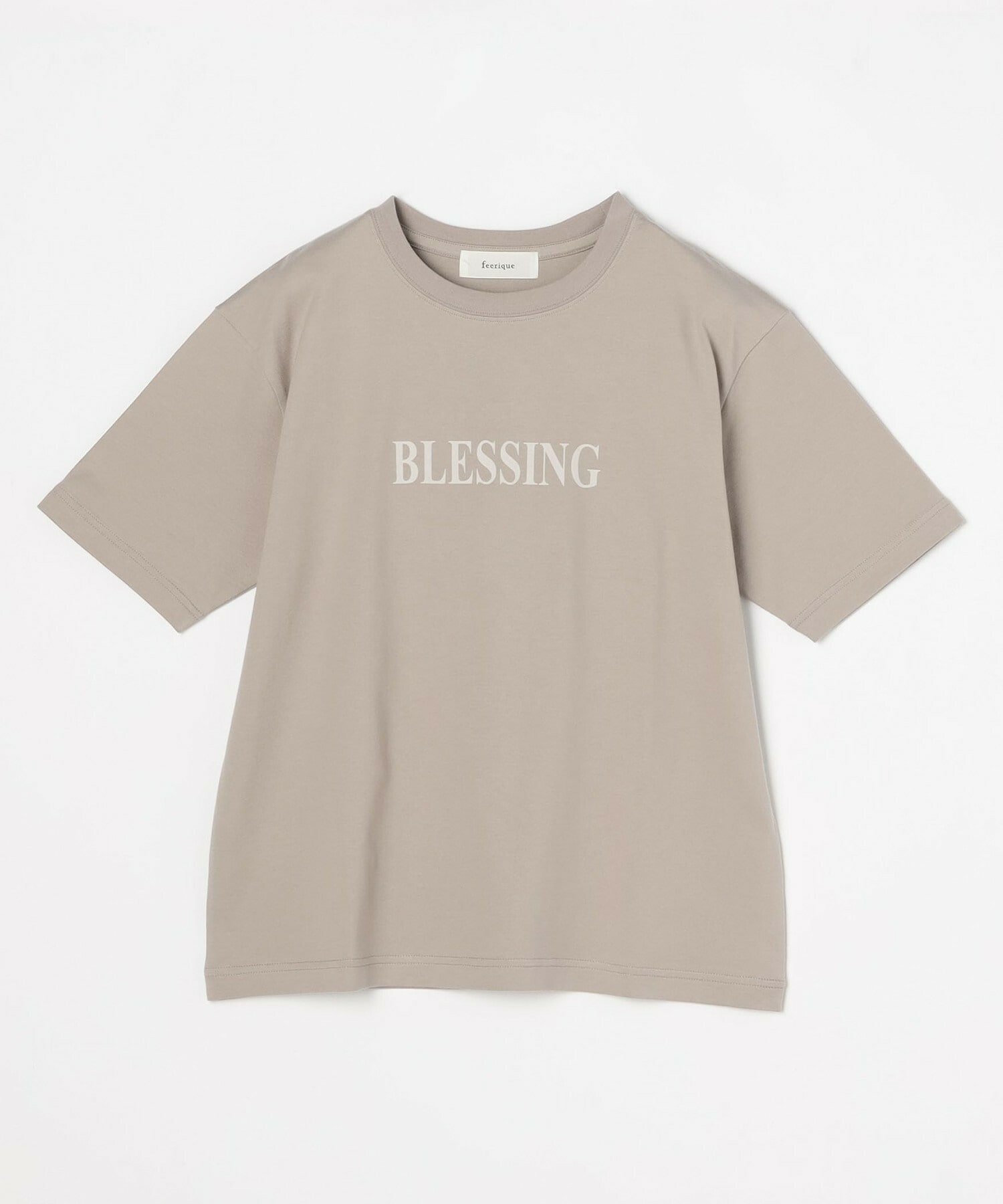 【feerique】feerique ロゴプリントTシャツ 詳細画像 グレー系その他 1