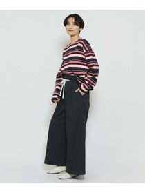 【feerique】feerique マルチボーダーワイドプルオーバーT 詳細画像 ブラック系その他 13