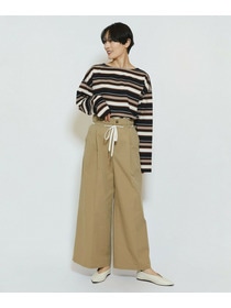 【feerique】feerique マルチボーダーワイドプルオーバーT 詳細画像 ブラック系その他 7