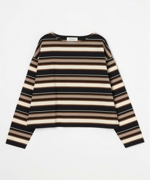 【feerique】feerique マルチボーダーワイドプルオーバーT 詳細画像 ブラック系その他 2