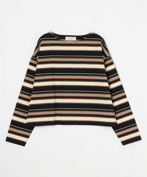 【feerique】feerique マルチボーダーワイドプルオーバーT 詳細画像 ブラウン系その他 2