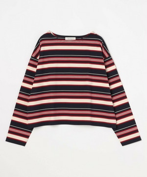 【feerique】feerique マルチボーダーワイドプルオーバーT 詳細画像 レッド系その他 2