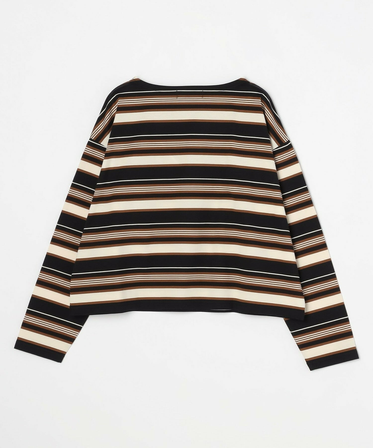 【feerique】feerique マルチボーダーワイドプルオーバーT 詳細画像 ブラック系その他 24