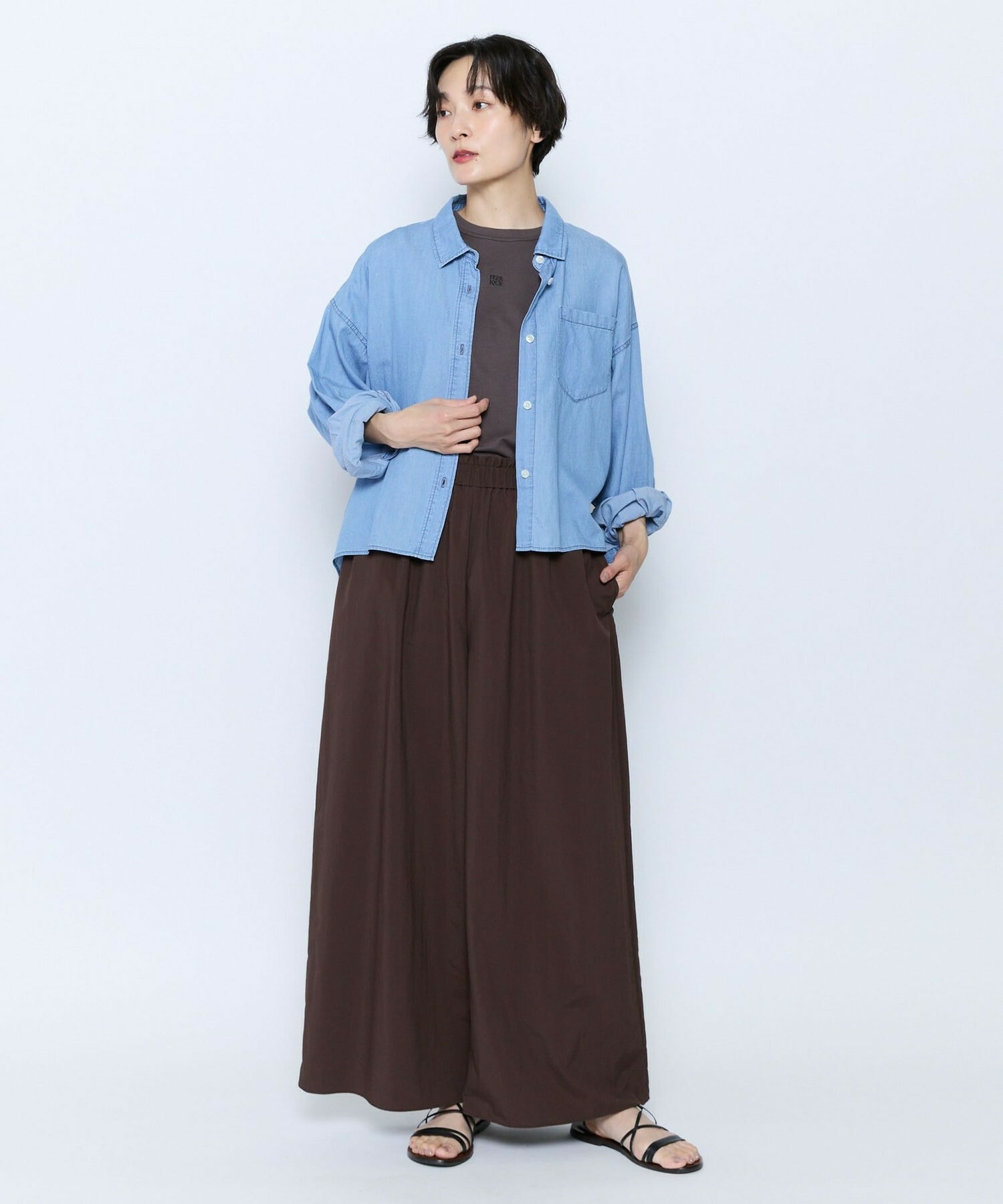 【feerique】feerique 37.5天竺ロゴプルオーバー 詳細画像 ブラウン 2