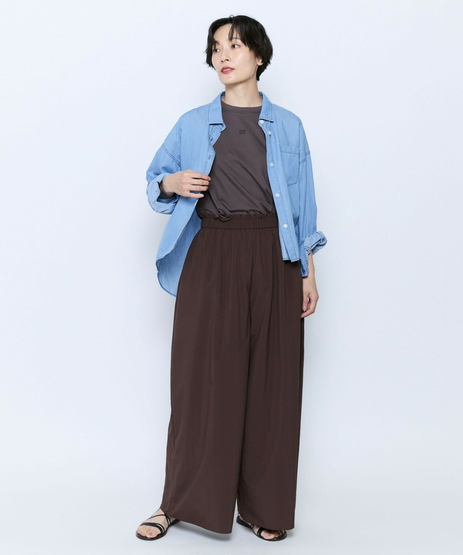 【feerique】feerique 37.5天竺ロゴプルオーバー 詳細画像 ブラウン 4