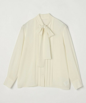 【wb】wb ライトツイルボウタイブラウス 詳細画像 オフホワイト 2