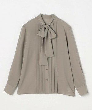 【wb】wb ライトツイルボウタイブラウス 詳細画像 モカ 1