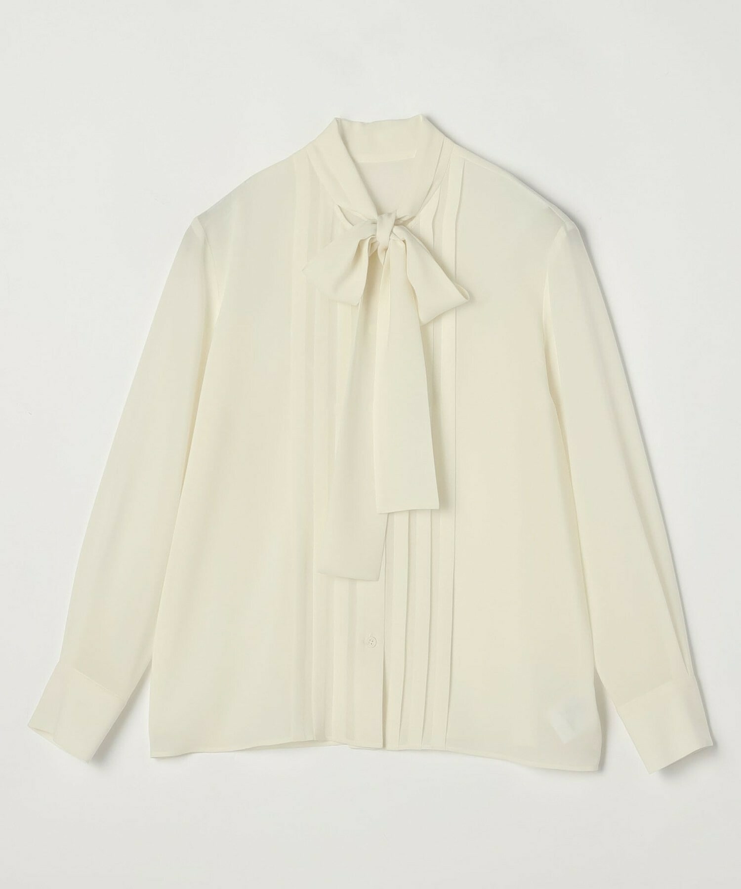 【wb】wb ライトツイルボウタイブラウス 詳細画像 オフホワイト 2