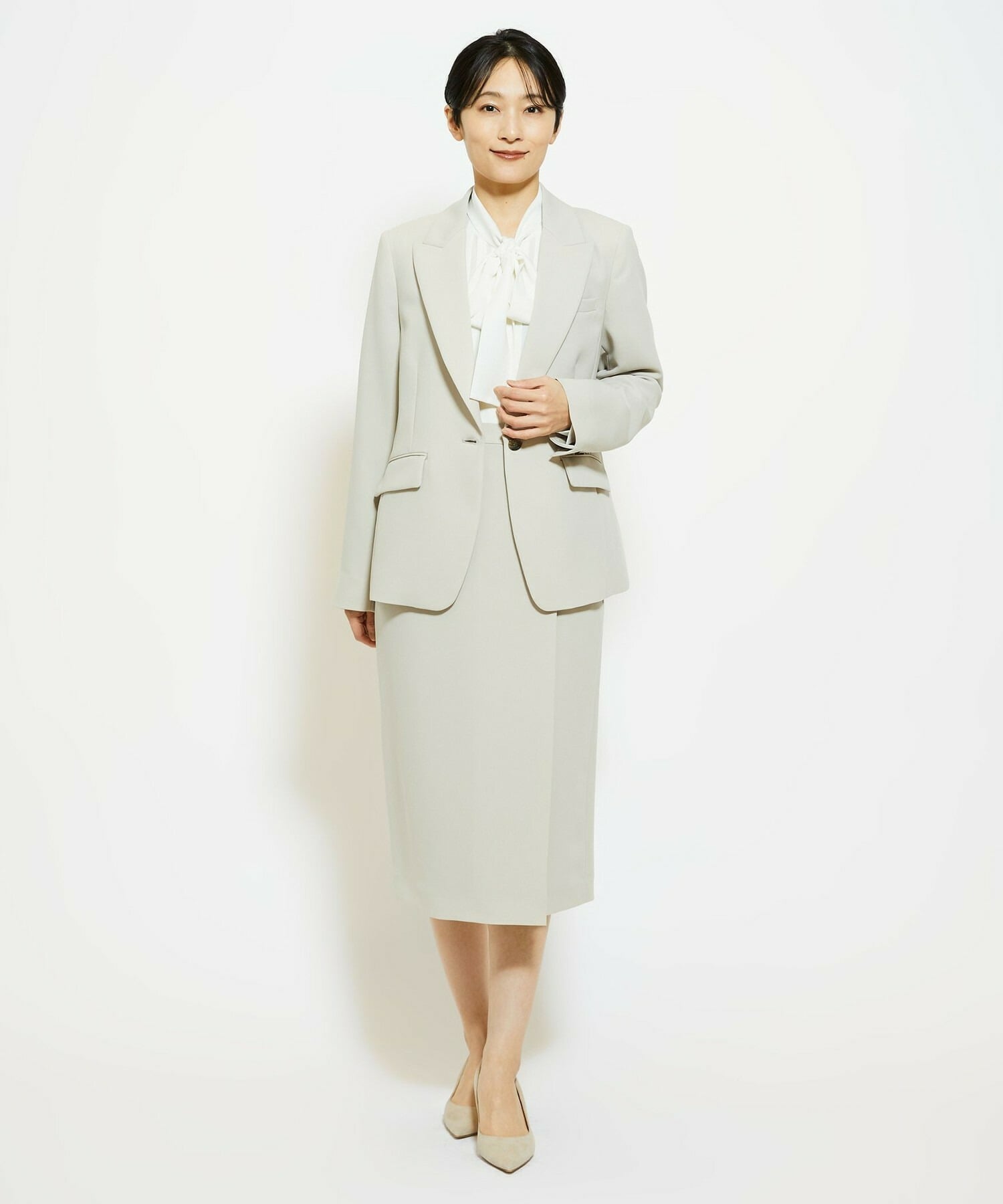 【wb】wb ダブルジョーゼットジャケット 詳細画像 ブラック 1