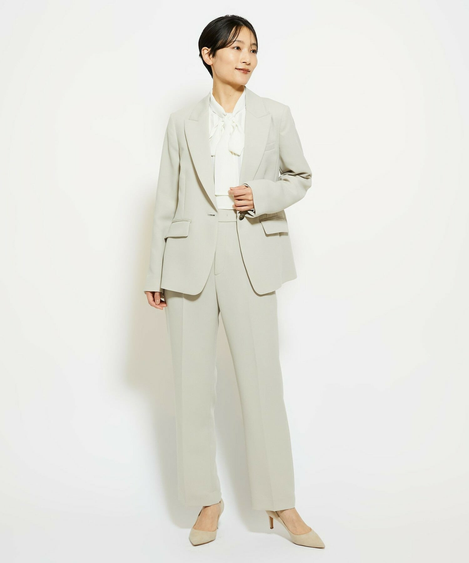 【wb】wb ダブルジョーゼットジャケット 詳細画像 ブラック 8