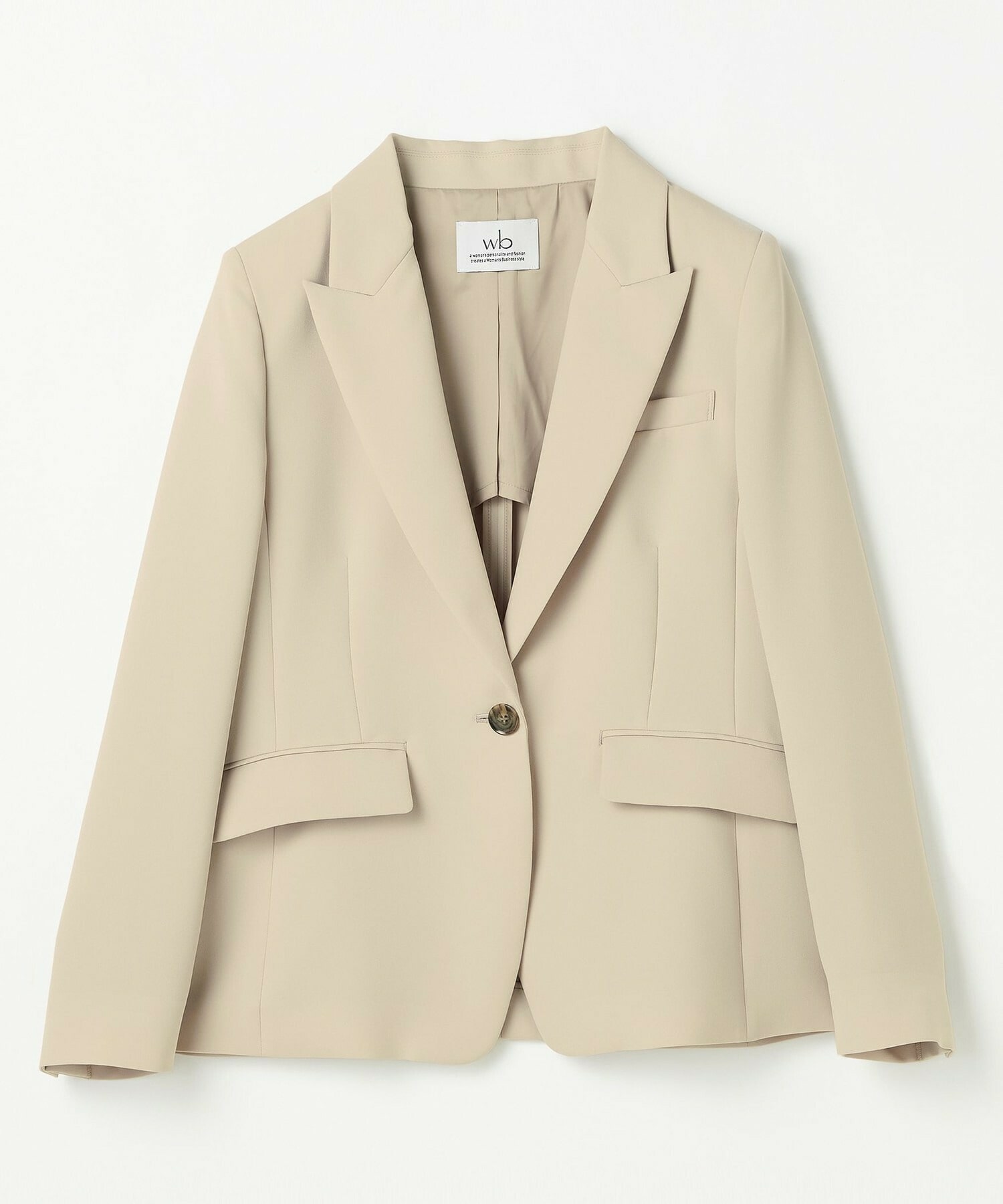 【wb】wb ダブルジョーゼットジャケット 詳細画像 ベージュ 2