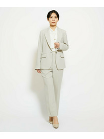 【wb】wb ダブルジョーゼットストレートパンツ 詳細画像 ブラック 1